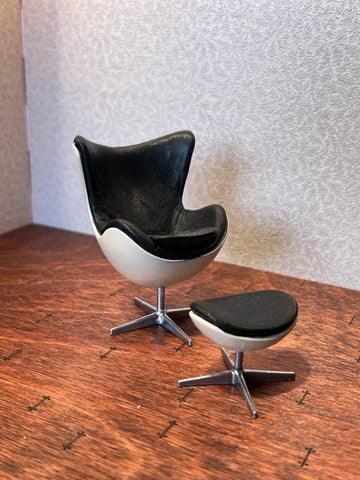 Egg chair and stool