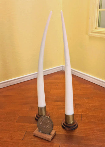 Faux elephant tusks