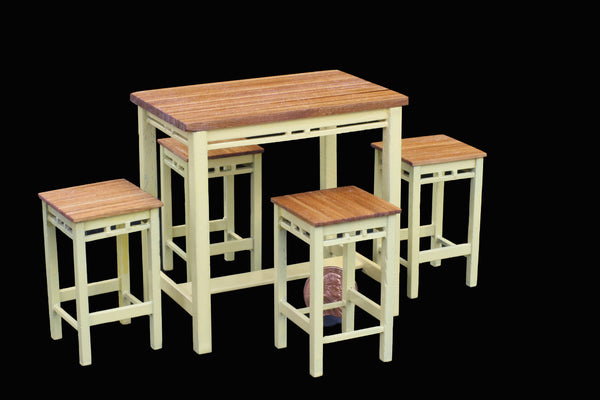 Country Kitchen Table and Stools