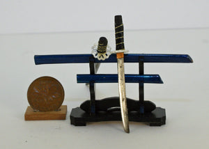 Japanese Samurai Swords with rack