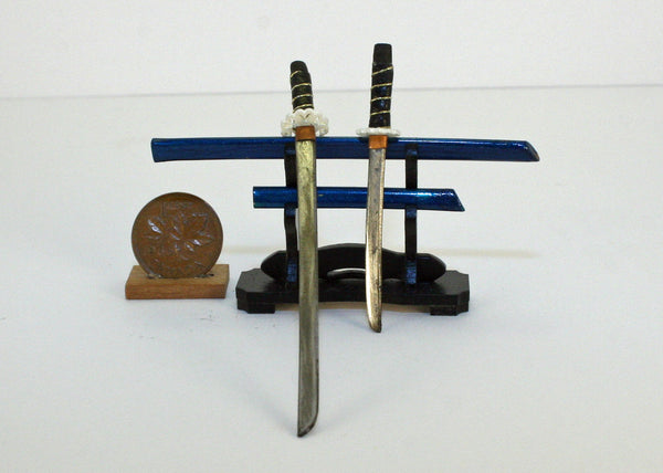 Japanese Samurai Swords with rack