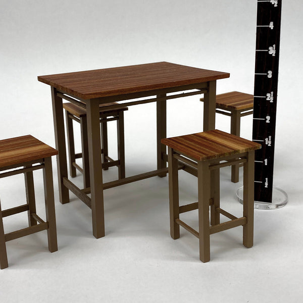 Country Kitchen Table and Stools