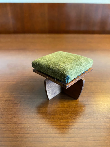 Mira Nakashima Leather Ottoman Stool