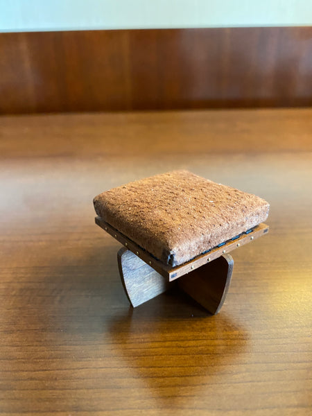 Mira Nakashima Leather Ottoman Stool