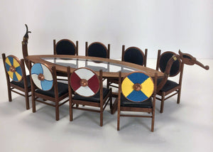 Viking Dragon Boat Table and Chairs